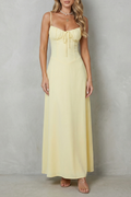 Selena | Women's Soft Corset Charm Sleeveless Flowing Maxi Dress