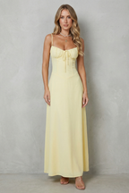 Selena | Women's Soft Corset Charm Sleeveless Flowing Maxi Dress