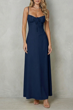 Selena | Women's Soft Corset Charm Sleeveless Flowing Maxi Dress