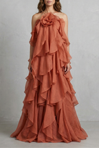 Bellarose | Women's Layered Ruffle Statement Maxi Dress