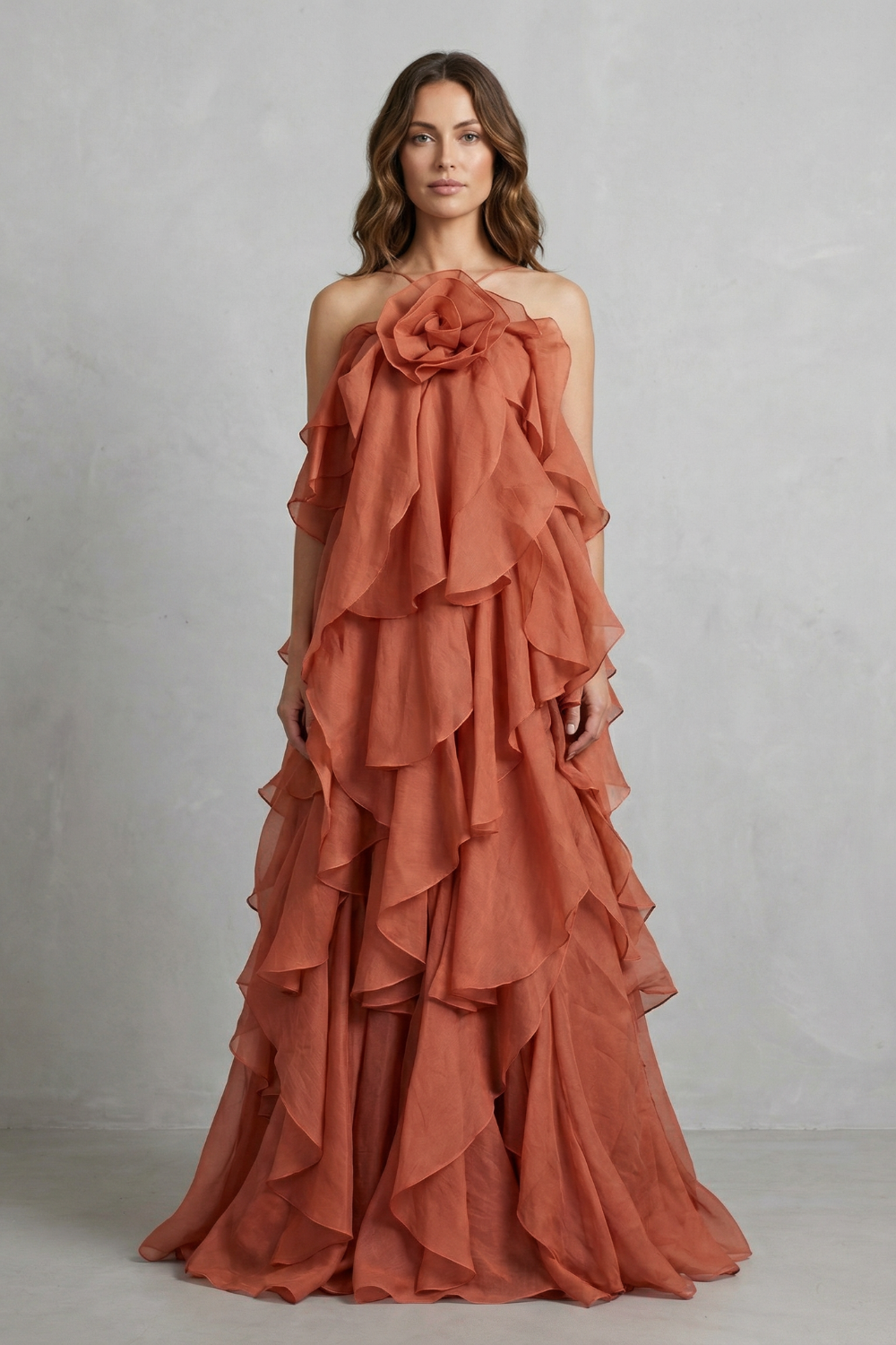 Bellarose | Women's Layered Ruffle Statement Maxi Dress