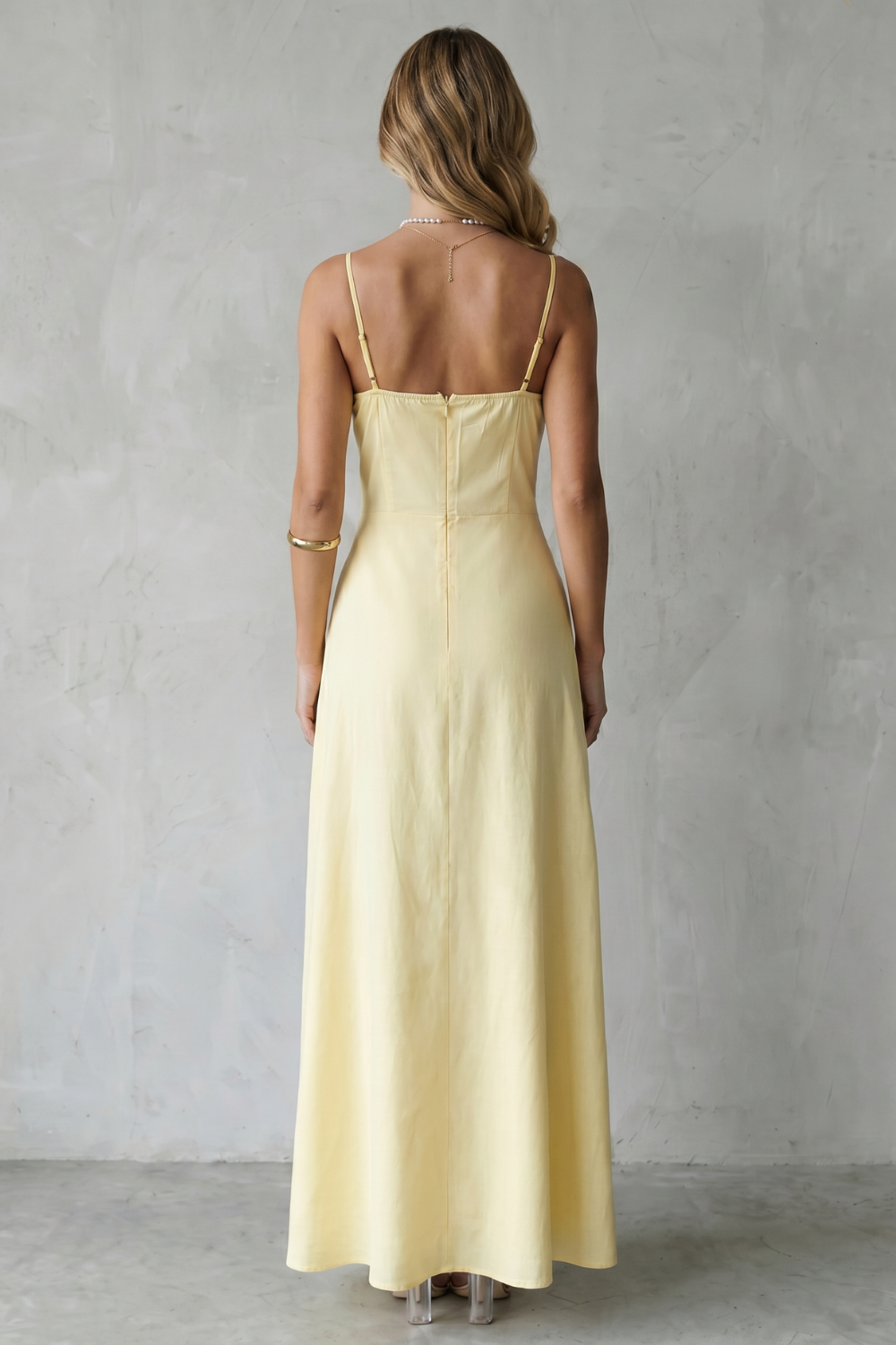 Selena | Women's Soft Corset Charm Sleeveless Flowing Maxi Dress