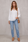 Alison | Women's Blouse - Pleated Comfortable Fit