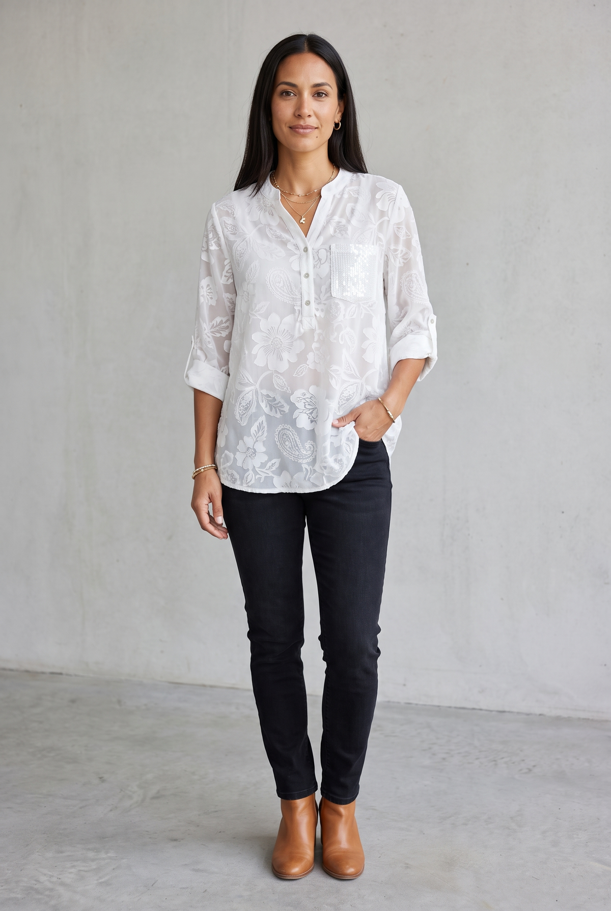 Pauline | Elegant Sequin Top