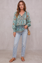 Hoya | Bohemian Blouse with Flowers