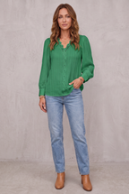 Alison | Women's Blouse - Pleated Comfortable Fit