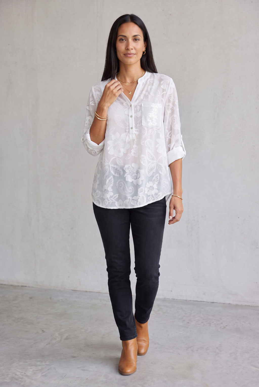 Pauline | Elegant Sequin Top