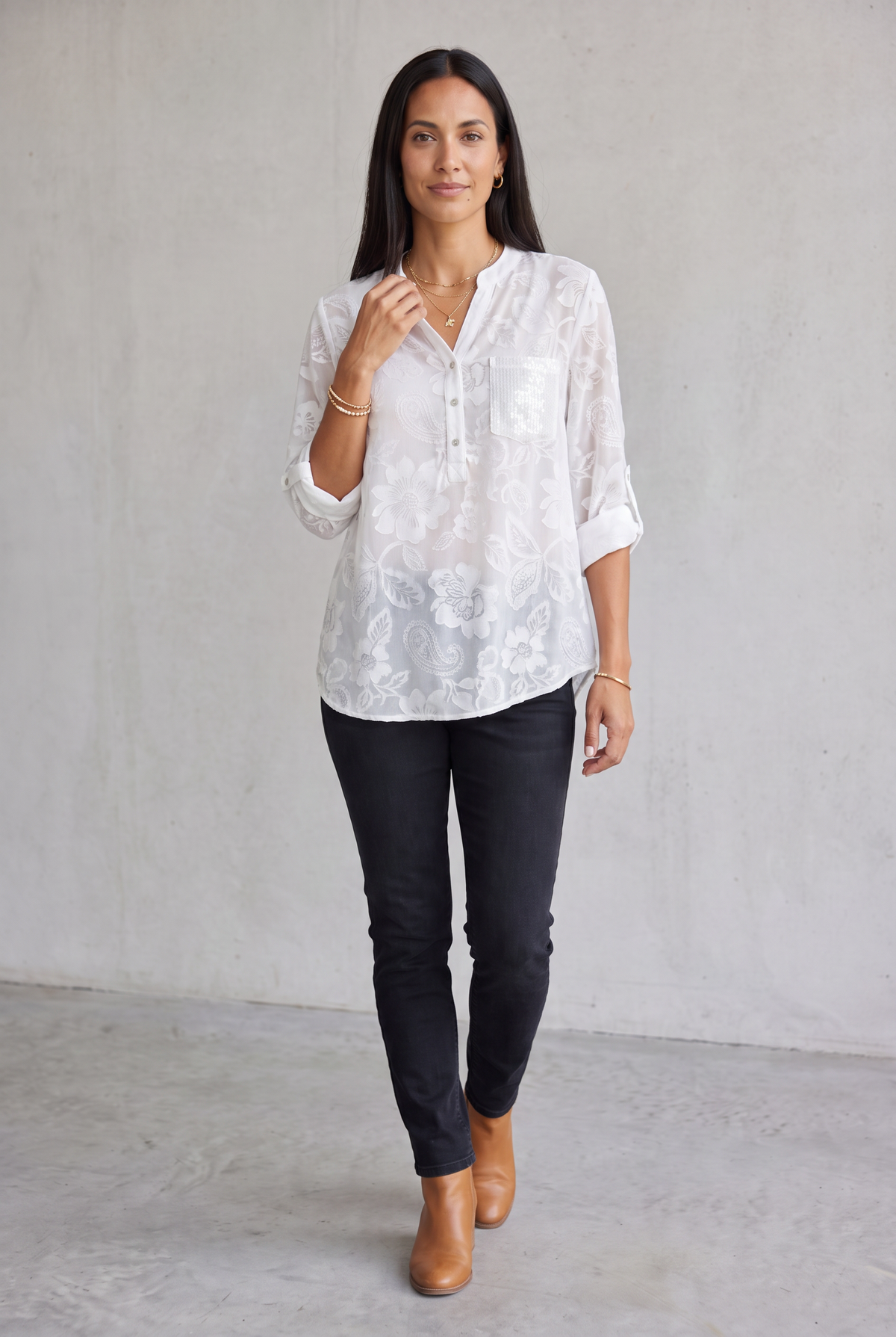 Pauline | Elegant Sequin Top