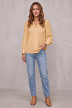 Alison | Women's Blouse - Pleated Comfortable Fit