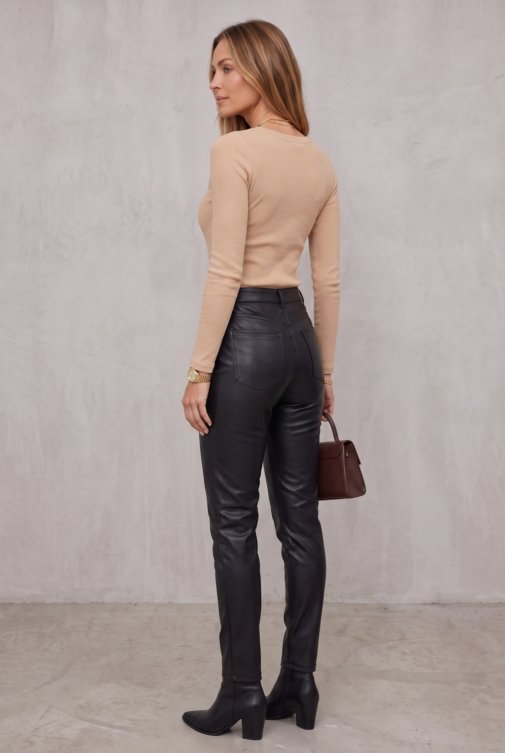Elise Laurent | Ribbed Button Long Sleeve Top For Women