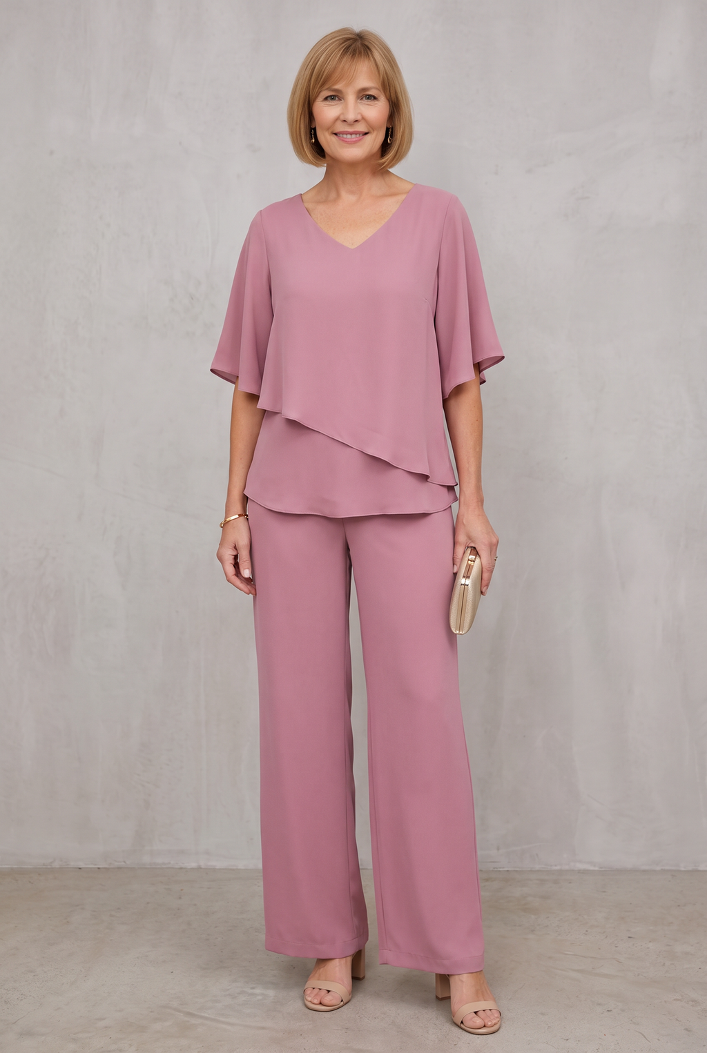 Hannah Sullivan | Elegant Two-Piece Chiffon Set For Women