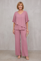 Hannah Sullivan | Elegant Two-Piece Chiffon Set For Women