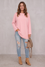 Sophie Laurent | Relaxed Long Sleeve Tunic Top For Women