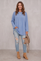 Sophie Laurent | Relaxed Long Sleeve Tunic Top For Women