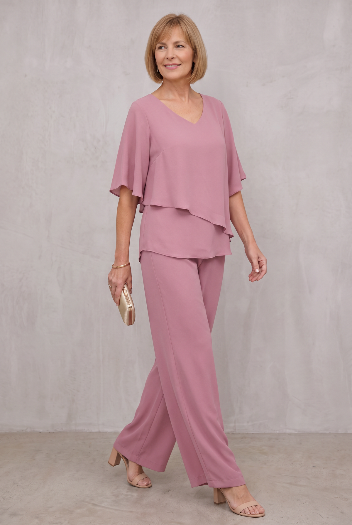 Hannah Sullivan | Elegant Two-Piece Chiffon Set For Women