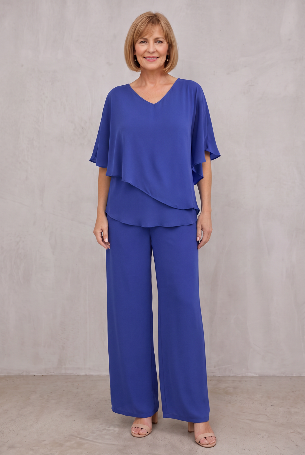 Hannah Sullivan | Elegant Two-Piece Chiffon Set For Women