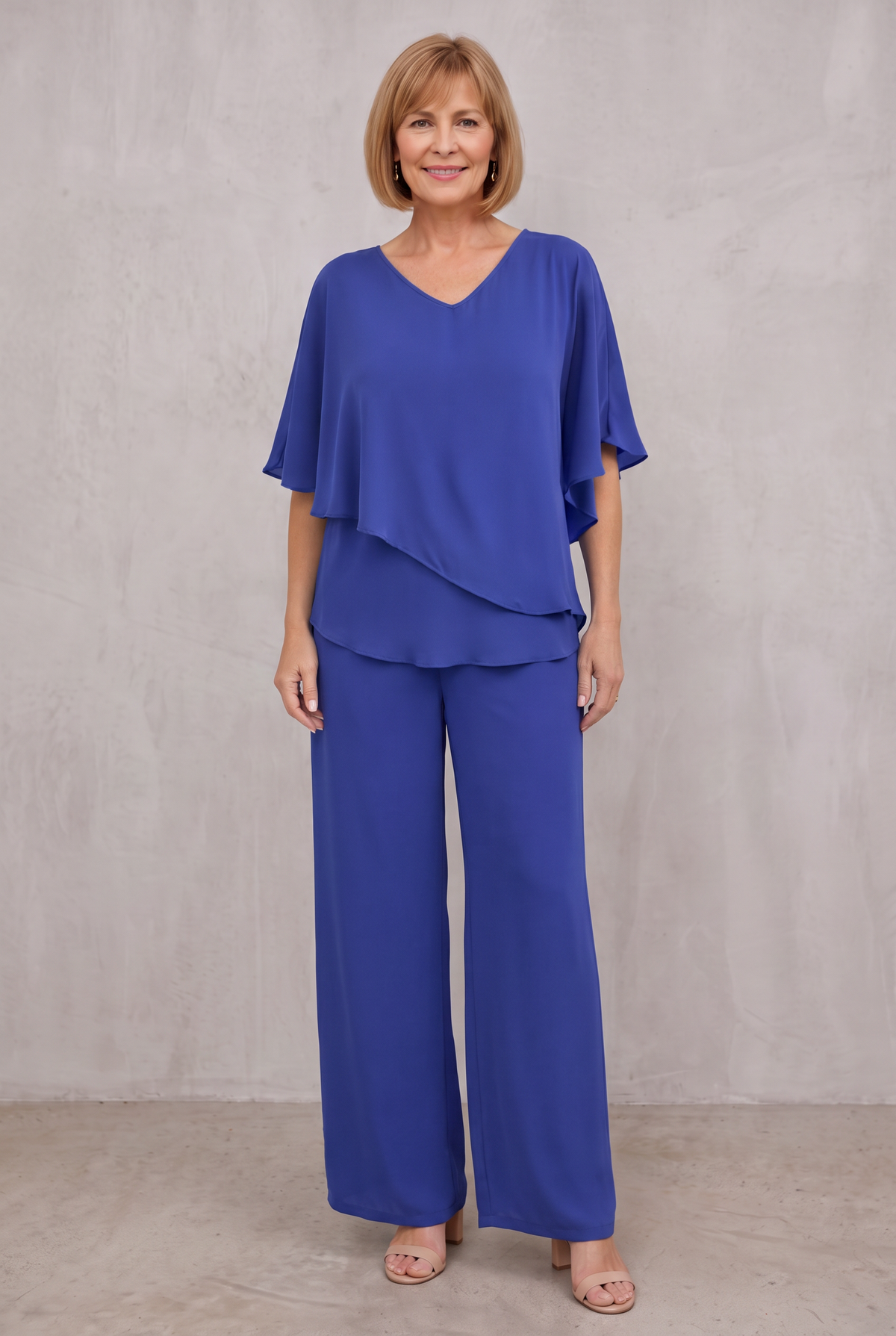 Hannah Sullivan | Elegant Two-Piece Chiffon Set For Women