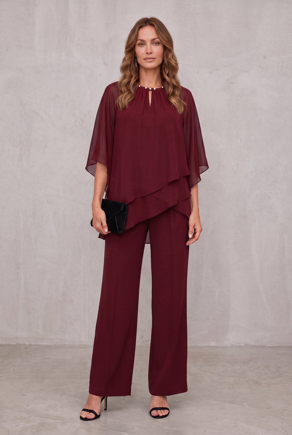 Giovanna Ricci | Elegant Layered Two-Piece Set For Women