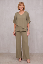 Hannah Sullivan | Elegant Two-Piece Chiffon Set For Women
