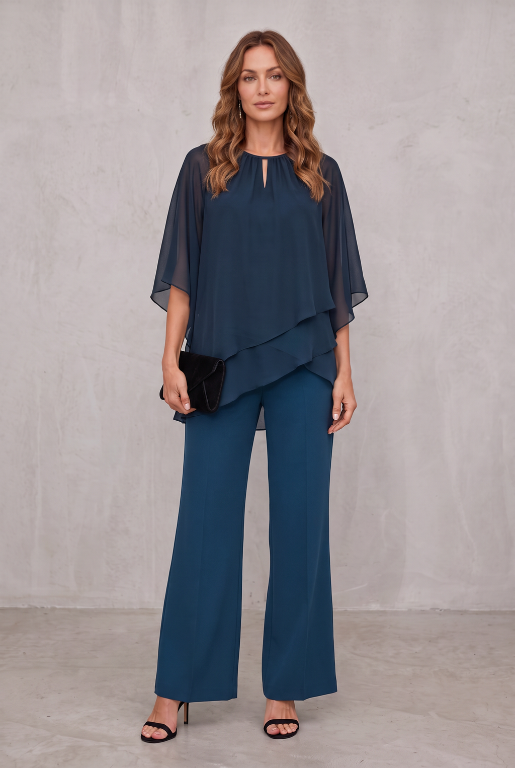 Giovanna Ricci | Elegant Layered Two-Piece Set For Women