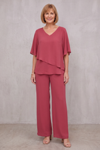 Hannah Sullivan | Elegant Two-Piece Chiffon Set For Women