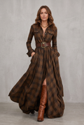 Lauren | Classic Belted Button-Up Shirt Dress
