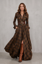 Lauren | Classic Belted Button-Up Shirt Dress