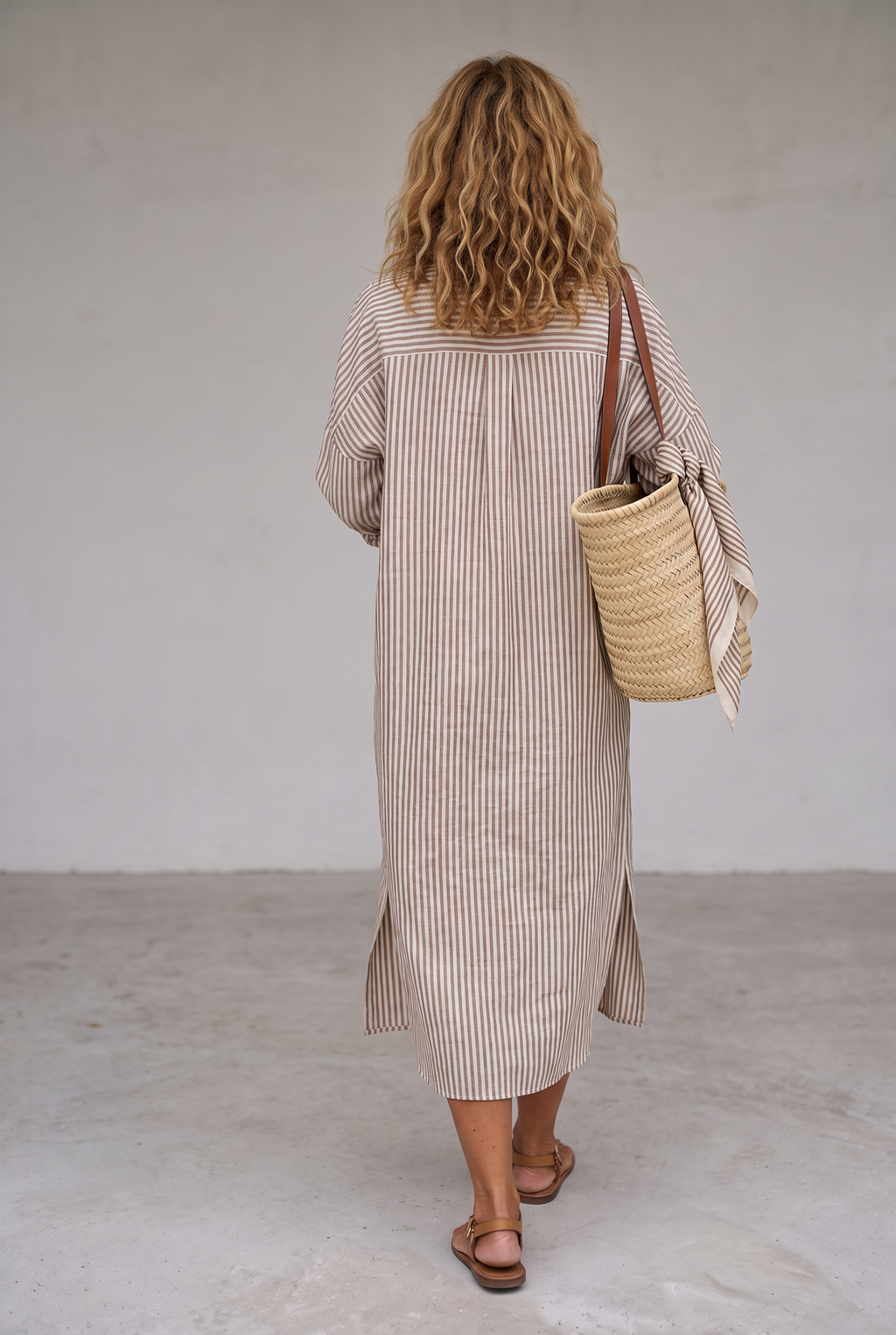 Sadie | Relaxed Striped Shirt Dress