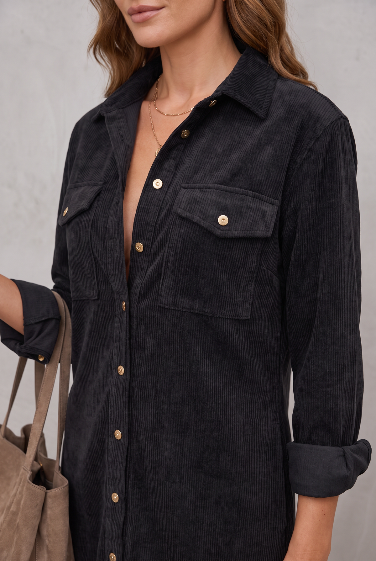 Cassandra | Relaxed Button-Front Shirt Dress