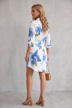 Josie | Floral Button-Front Shirt Dress