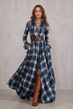 Lauren | Classic Belted Button-Up Shirt Dress