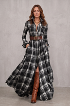 Lauren | Classic Belted Button-Up Shirt Dress
