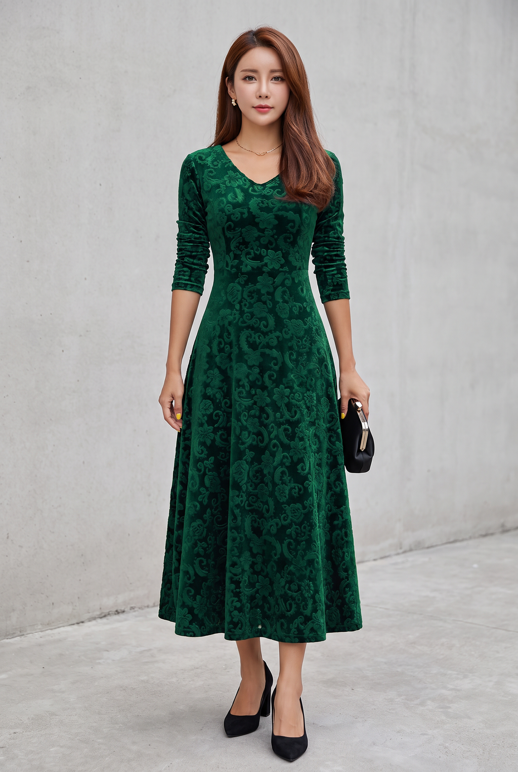 Debbie | Velvet Holiday Dress