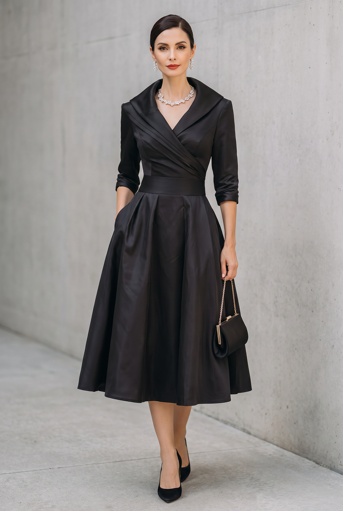 Coraline | Elegant V-Neck Evening Dress
