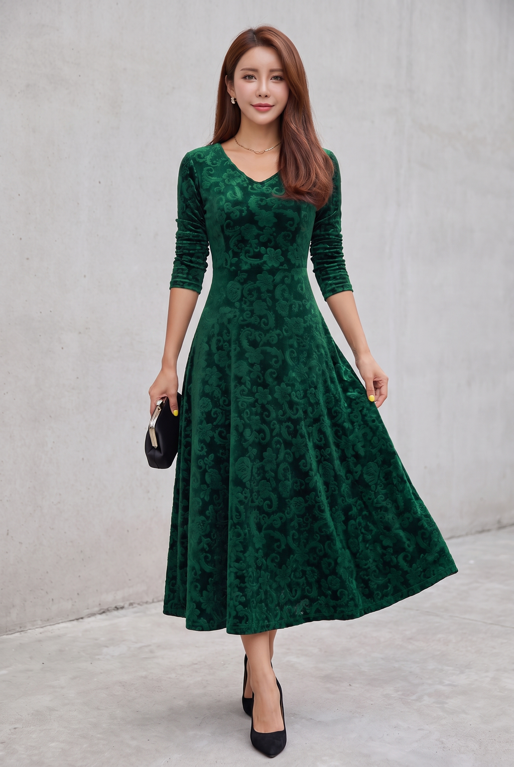 Debbie | Velvet Holiday Dress