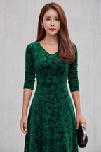 Debbie | Velvet Holiday Dress