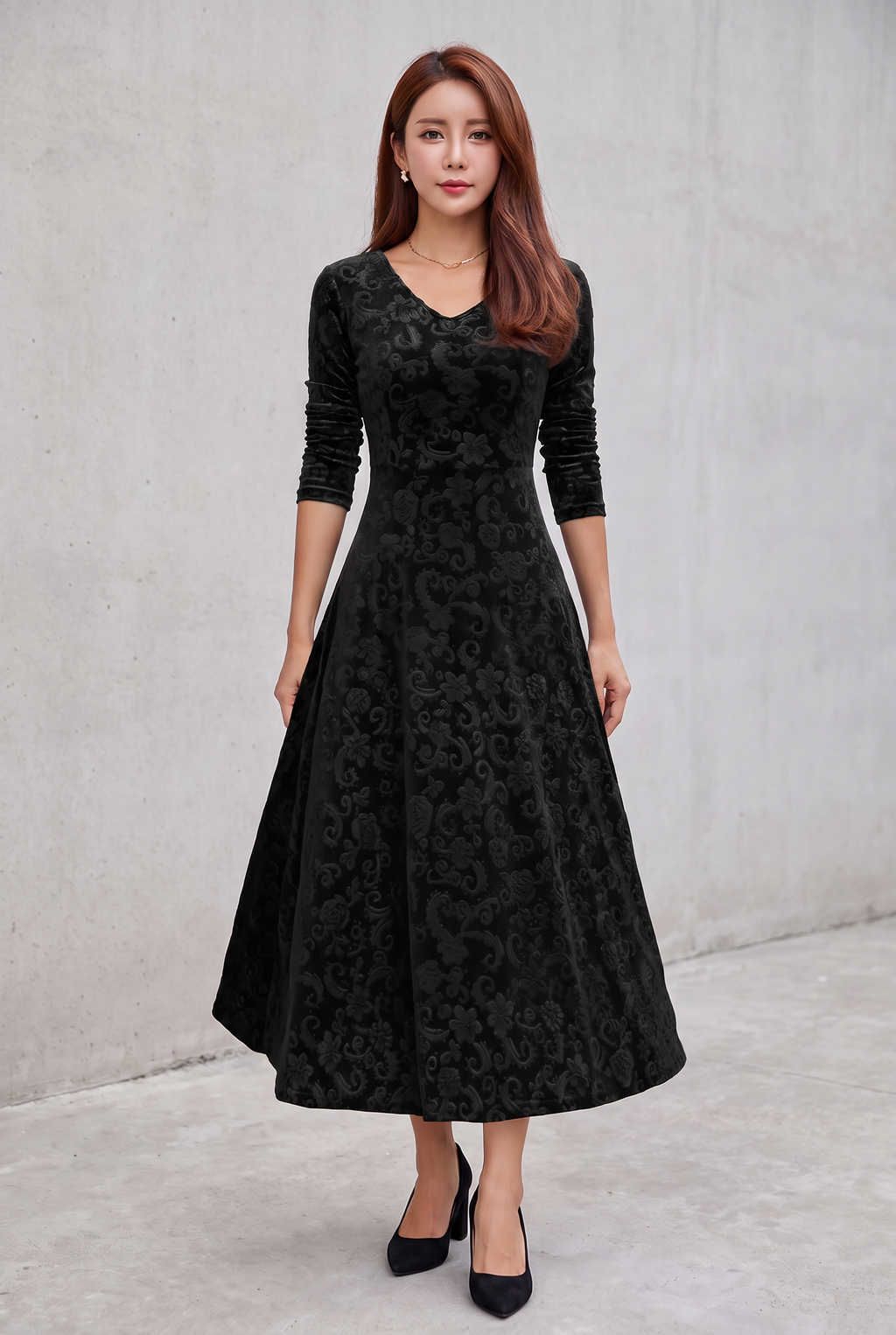 Debbie | Velvet Holiday Dress