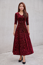 Debbie | Velvet Holiday Dress