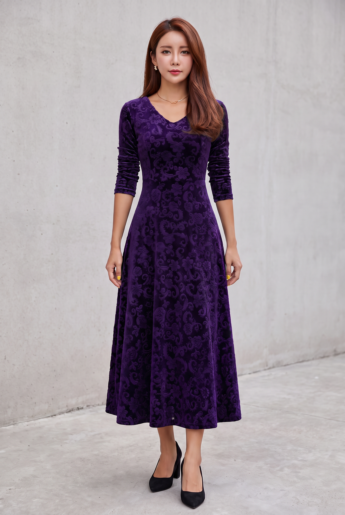 Debbie | Velvet Holiday Dress