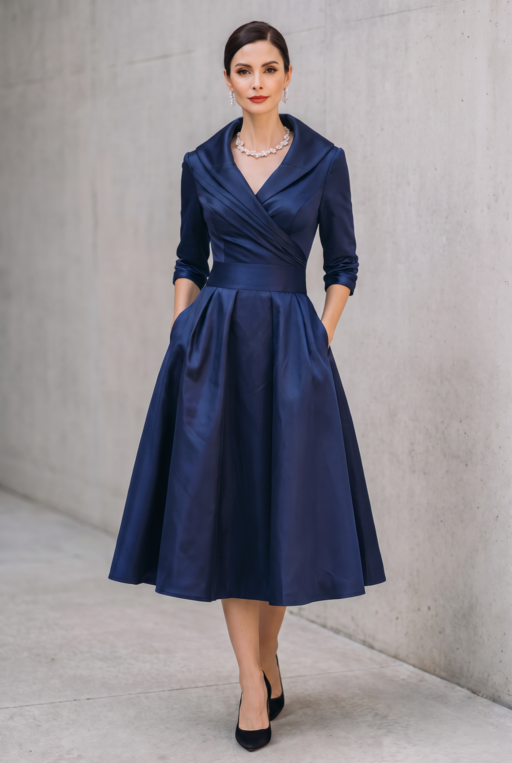 Coraline | Elegant V-Neck Evening Dress