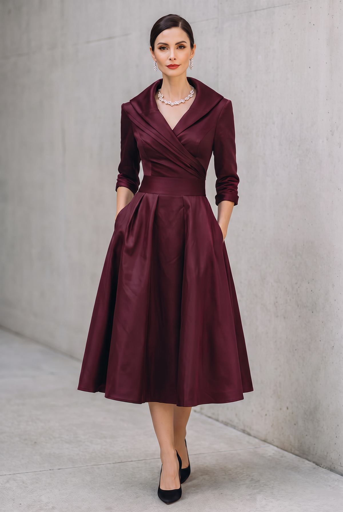 Coraline | Elegant V-Neck Evening Dress