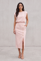 Dalia | Midi Dress with Side Slit
