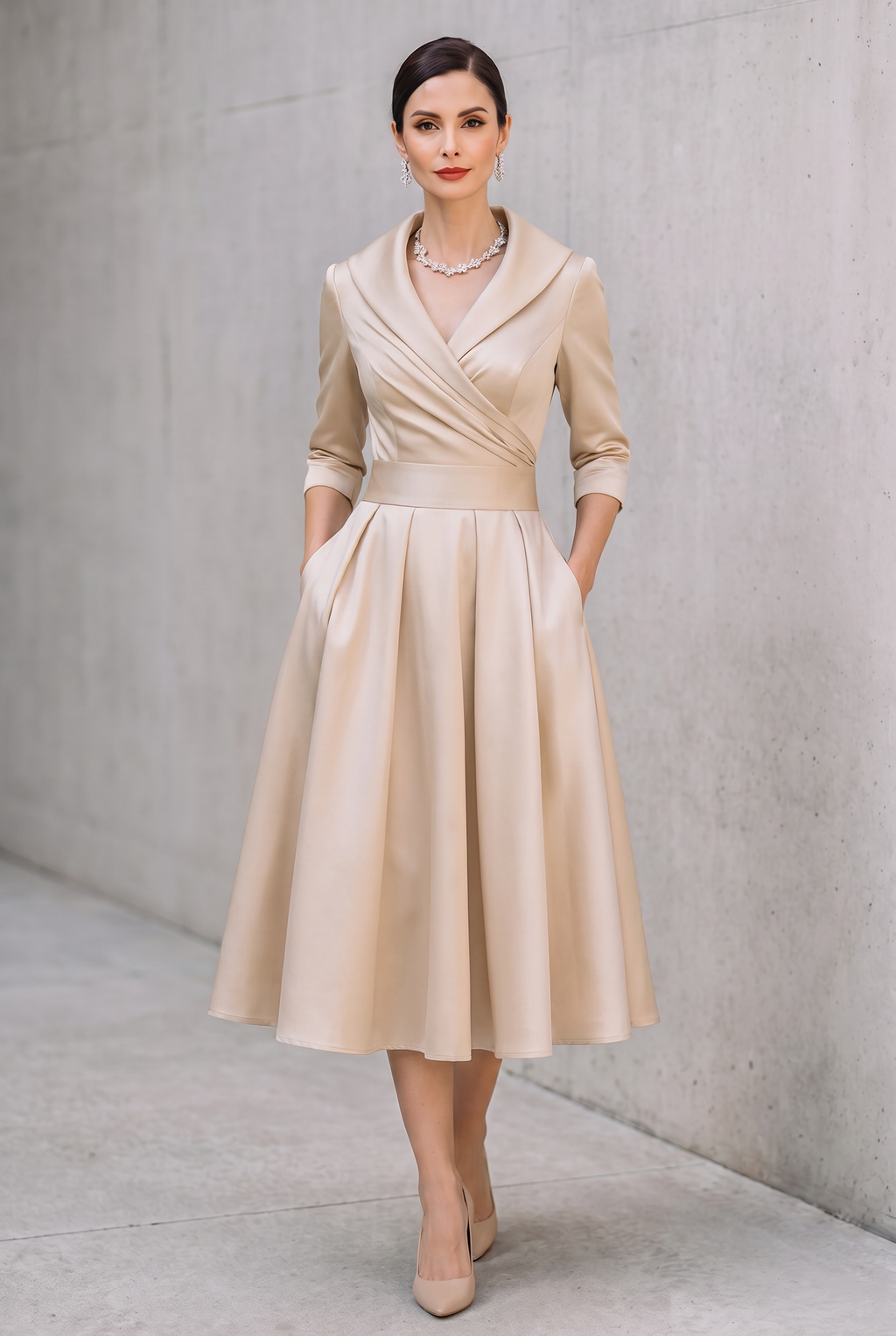 Coraline | Elegant V-Neck Evening Dress