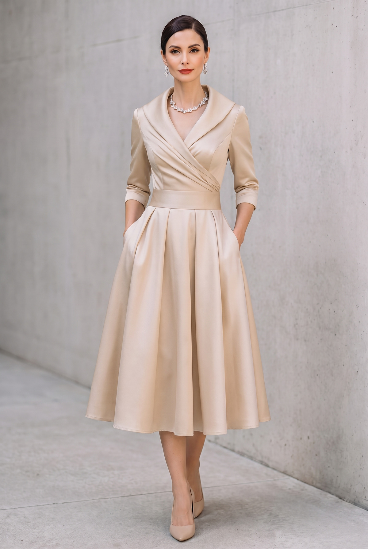 Coraline | Elegant V-Neck Evening Dress