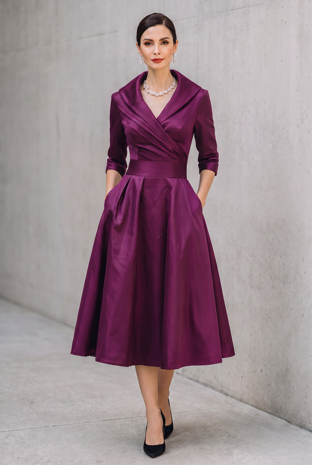 Coraline | Elegant V-Neck Evening Dress