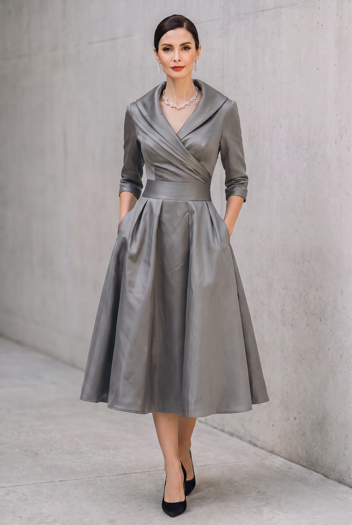 Coraline | Elegant V-Neck Evening Dress
