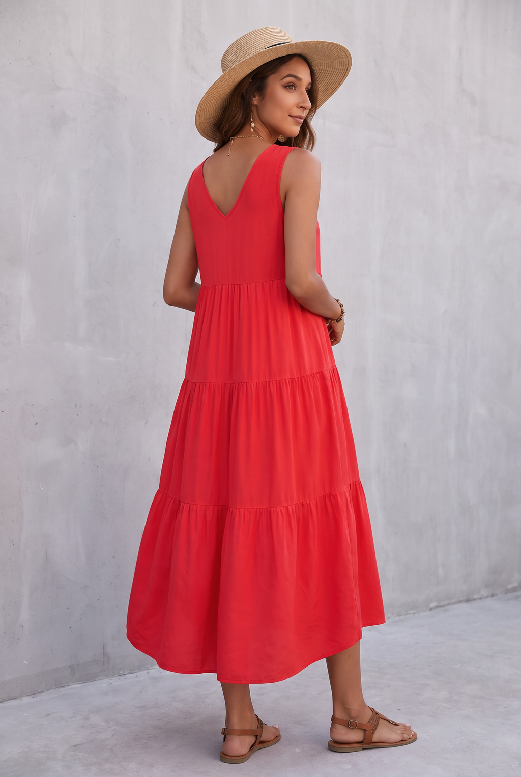 Coralie | Flowing Tiered Maxi Dress