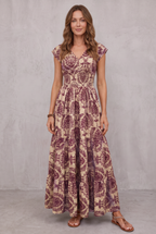 Lorena | Flowing Bohemian Maxi Dress