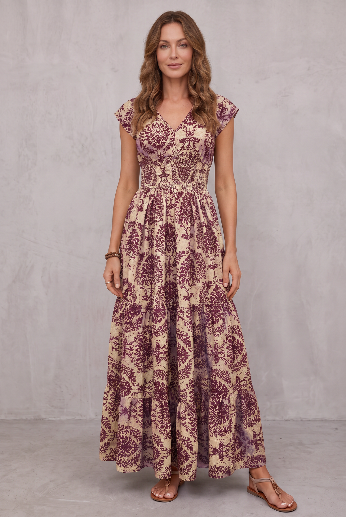 Lorena | Flowing Bohemian Maxi Dress
