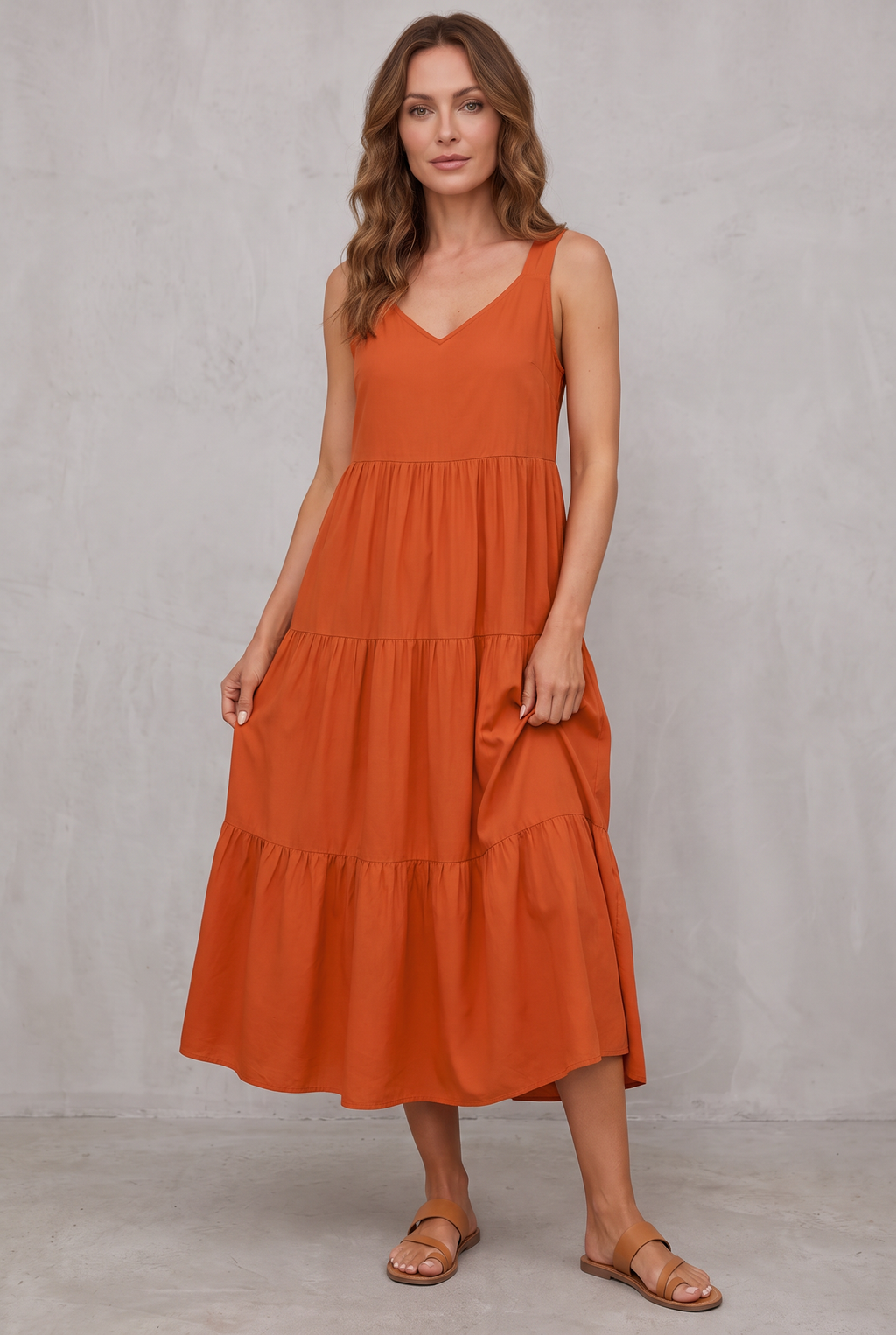 Coralie | Flowing Tiered Maxi Dress